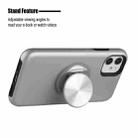 TPU+PC 2 in 1 Shockproof Case with Magnetic Round Car Holder For iPhone 12 / 12 Pro(Silver) - 3
