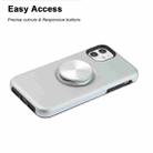 TPU+PC 2 in 1 Shockproof Case with Magnetic Round Car Holder For iPhone 12 / 12 Pro(Silver) - 4