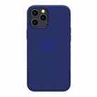 For iPhone 12 Pro Max WK WPC-005 iDeal Series Magnetic Liquid Silicone Full Coverage Shockproof Magsafe Case with Magsafe Charging Magnet(Blue) - 1