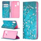 For OPPO A31 (2020) Colored Drawing Pattern Invisible Magnetic Horizontal Flip PU Leather Case with Holder & Card Slots & Wallet(Plum Blossom) - 1