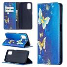 For OPPO A52 / A72 5G Colored Drawing Pattern Invisible Magnetic Horizontal Flip PU Leather Case with Holder & Card Slots & Wallet(Gold Butterflies) - 1