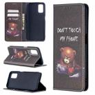 For OPPO A52 / A72 5G Colored Drawing Pattern Invisible Magnetic Horizontal Flip PU Leather Case with Holder & Card Slots & Wallet(Bear) - 1