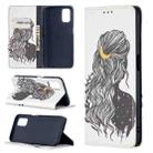 For OPPO A52 / A72 5G Colored Drawing Pattern Invisible Magnetic Horizontal Flip PU Leather Case with Holder & Card Slots & Wallet(Girl) - 1