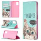 For OPPO A52 / A72 5G Colored Drawing Pattern Invisible Magnetic Horizontal Flip PU Leather Case with Holder & Card Slots & Wallet(Cat) - 1