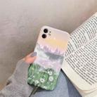 Oil Painting Pattern TPU Protective Case For iPhone 11(Flower) - 1