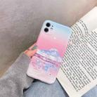 For iPhone 12 mini Oil Painting Pattern TPU Protective Case (Peak) - 1