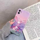 For iPhone 12 mini Oil Painting Pattern TPU Protective Case (Valley) - 1
