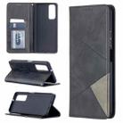 For Huawei P smart 2021 / Y7a Prismatic Invisible Magnetic Horizontal Flip Leather Case with Holder & Card Slots & Photo Frame(Black) - 1