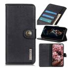 For OPPO A15 KHAZNEH Cowhide Texture Horizontal Flip Leather Case with Holder & Card Slots & Wallet(Black) - 1