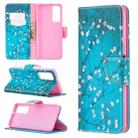 For Huawei P smart 2021 / Y7a Colored Drawing Pattern Horizontal Flip Leather Case with Holder & Card Slots & Wallet(Plum Blossom) - 1