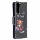 For Huawei P smart 2021 / Y7a Colored Drawing Pattern Horizontal Flip Leather Case with Holder & Card Slots & Wallet(Bear) - 3