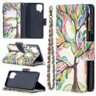 For Samsung Galaxy A12 Colored Drawing Pattern Zipper Horizontal Flip Leather Case with Holder & Card Slots & Wallet(Tree) - 1