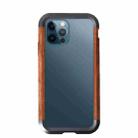 For iPhone 12 Pro Max R-JUST Metal + Wood Frame Protective Case - 1