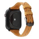 For Apple Watch Series 7 41mm / 6 & SE & 5 & 4 40mm / 3 & 2 & 1 38mm Crazy Horse Texture Genuine Leather Strap(Light Brown) - 1