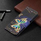 For Samsung Galaxy A12 Colored Drawing Pattern Horizontal Flip Leather Case with Holder & Card Slots & Wallet(Golden Butterfly) - 6