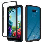For LG Harmony 4 / K40S Starry Sky Solid Color Series Shockproof PC + TPU Protective Case(Black) - 1