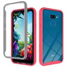 For LG Harmony 4 / K40S Starry Sky Solid Color Series Shockproof PC + TPU Protective Case(Red) - 1