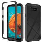 For LG K31 Starry Sky Solid Color Series Shockproof PC + TPU Protective Case(Black) - 1