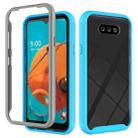 For LG K31 Starry Sky Solid Color Series Shockproof PC + TPU Protective Case(Light Blue) - 1