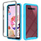 For LG K51S Starry Sky Solid Color Series Shockproof PC + TPU Protective Case(Light Blue) - 1