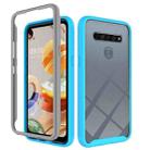 For LG K61 Starry Sky Solid Color Series Shockproof PC + TPU Protective Case(Light Blue) - 1