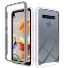 For LG K61 Starry Sky Solid Color Series Shockproof PC + TPU Protective Case(White) - 1