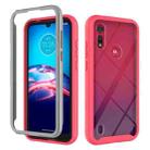 For Motorola Moto E6s (2020) Starry Sky Solid Color Series Shockproof PC + TPU Protective Case(Red) - 1