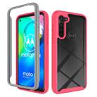 For Motorola Moto G8 Power (US Version) Starry Sky Solid Color Series Shockproof PC + TPU Protective Case(Red) - 1