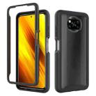 For Xiaomi Poco X3 NFC Starry Sky Solid Color Series Shockproof PC + TPU Protective Case(Black) - 1