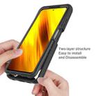 For Xiaomi Poco X3 NFC Starry Sky Solid Color Series Shockproof PC + TPU Protective Case(Black) - 6