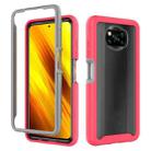 For Xiaomi Poco X3 NFC Starry Sky Solid Color Series Shockproof PC + TPU Protective Case(Red) - 1