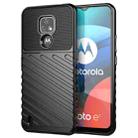 For Motorola Moto E7 (2020) Thunderbolt Shockproof TPU Protective Soft Case(Black) - 1