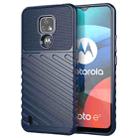 For Motorola Moto E7 (2020) Thunderbolt Shockproof TPU Protective Soft Case(Blue) - 1