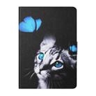 Colored Drawing Horizontal Flip Leather Case with Holder & Card Slots & Sleep / Wake-up Function For iPad Mini 5/4/3/2/1(Butterfly Cat) - 2