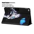 Colored Drawing Horizontal Flip Leather Case with Holder & Card Slots & Sleep / Wake-up Function For iPad Mini 5/4/3/2/1(Butterfly Cat) - 5