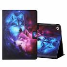 Colored Drawing Horizontal Flip Leather Case with Holder & Card Slots & Sleep / Wake-up Function For iPad Mini 5/4/3/2/1(Wolf) - 1