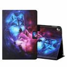 Colored Drawing Horizontal Flip Leather Case with Holder & Card Slots & Sleep / Wake-up Function For iPad 10.2 / iPad Air 10.5 （2019） / iPad Pro 10.5 inch(Wolf) - 1