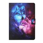 Colored Drawing Horizontal Flip Leather Case with Holder & Card Slots & Sleep / Wake-up Function For iPad Air / Air 2 / 2017 / 2018(Wolf) - 2