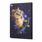 Colored Drawing Horizontal Flip Leather Case with Holder & Card Slots & Sleep / Wake-up Function For iPad Air / Air 2 / 2017 / 2018(Skateboard Cat) - 3