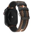 For Apple Watch Series 7 41mm / 6 & SE & 5 & 4 40mm / 3 & 2 & 1 38mm Ethnic Style Genuine Leather Strap(Bohemia) - 1