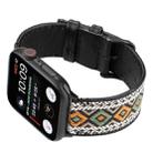 For Apple Watch Series 7 41mm / 6 & SE & 5 & 4 40mm / 3 & 2 & 1 38mm Ethnic Style Genuine Leather Strap(Retro) - 4