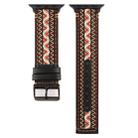 For Apple Watch Series 7 45mm / 6 & SE & 5 & 4 44mm / 3 & 2 & 1 42mm Ethnic Style Genuine Leather Strap(Bohemia) - 2