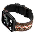 For Apple Watch Series 7 45mm / 6 & SE & 5 & 4 44mm / 3 & 2 & 1 42mm Ethnic Style Genuine Leather Strap(Bohemia) - 4