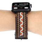 For Apple Watch Series 7 45mm / 6 & SE & 5 & 4 44mm / 3 & 2 & 1 42mm Ethnic Style Genuine Leather Strap(Bohemia) - 5