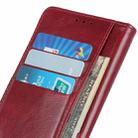 For LG K42 Peas Crazy Horse Texture Horizontal Flip Leather Case with Holder & Card Slots & Wallet(Red) - 8