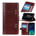 For Nokia C3 Peas Crazy Horse Texture Horizontal Flip Leather Case with Holder & Card Slots & Wallet(Brown) - 1