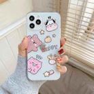 For iPhone 12 mini Graffiti High Transparent TPU Protective Case (Happy) - 1