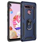 For LG K51S Shockproof TPU + PC Protective Case with 360 Degree Rotating Holder(Blue) - 1