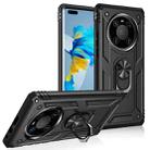 For Huawei Mate 40 Pro Shockproof TPU + PC Protective Case with 360 Degree Rotating Holder(Black) - 1