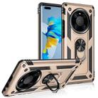 For Huawei Mate 40 Pro Shockproof TPU + PC Protective Case with 360 Degree Rotating Holder(Gold) - 1